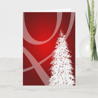 Cartão De Festividades Design de Natal de Feriados de Árvore Rico