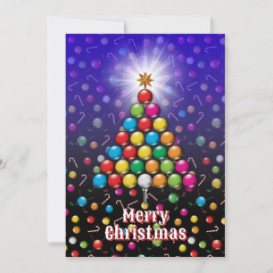 Cartão De Festividades Design de Natal de Golfe Alegre