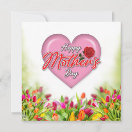 Cartão De Festividades Design do Dia da Mãe Elegante e Corajoso