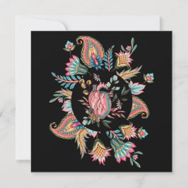 CARTÃO DE FESTIVIDADES DESIGN FLORAL DO CORAÇÃO HUMANO