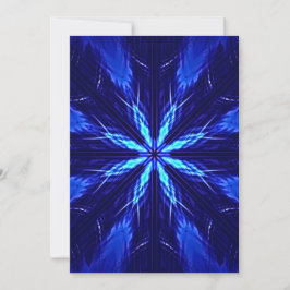 Cartão De Festividades Designação Estrela de Camurça Azul