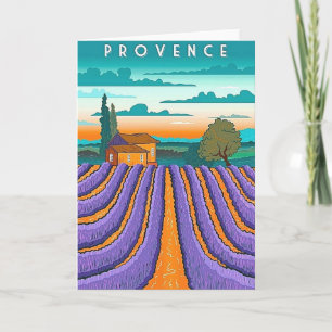 Cartão De Festividades Deslumbrante Provença França