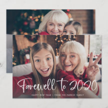 Despedida de 2020 | Feliz Ano Novo 2021 Duas Fotos