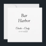 Cartão De Festividades despedida de solteira no Bar Harbor presente de ma<br><div class="desc">Design</div>