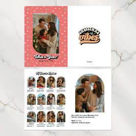 Cartão De Festividades Destaques da família Foto "Ano em Revisão"