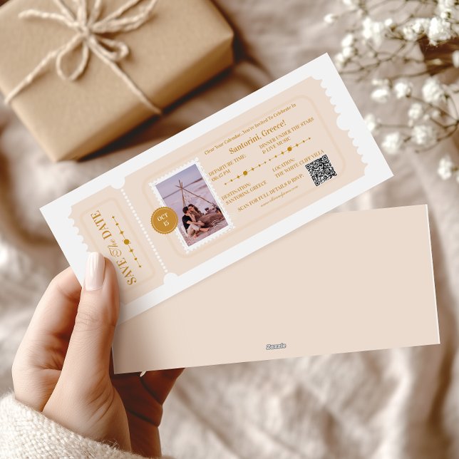 Cartão De Festividades Destino de Casamento Cósmico de Cartaz de Embarque (Criador carregado)