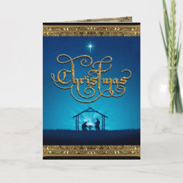 Cartão De Festividades Deus conosco! Celebração de Natal