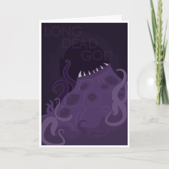 Cartão De Festividades Deus inoperante longo - deuses idosos do culto (Frente)