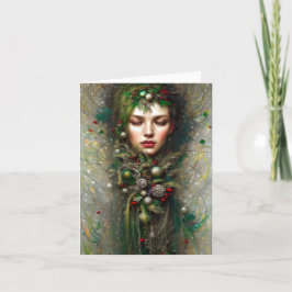 Cartão De Festividades Deusa de Natal