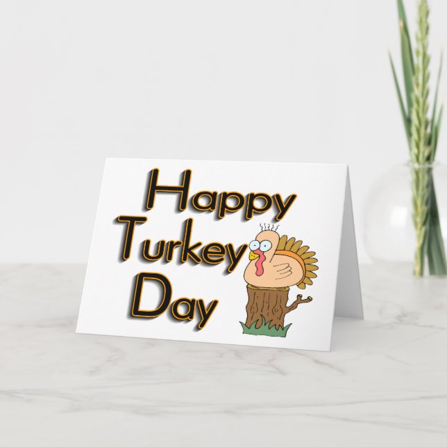 Cartão De Festividades Dia da Turquia (Frente)