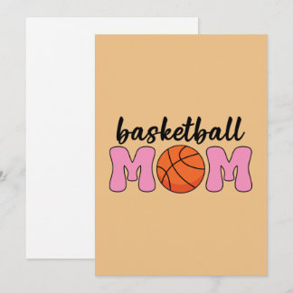 Cartão De Festividades Dia das Mães de Basquetebol