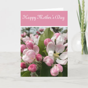 Cartão De Festividades Dia das Mães do Flor de Maçã Inglês