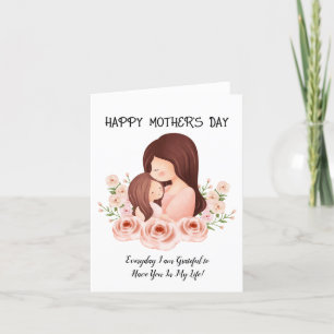 Cartão De Festividades dia das mães mãe e filha