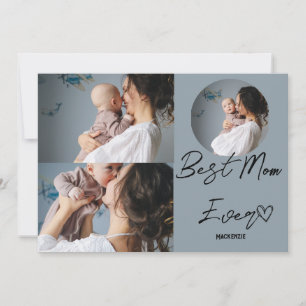 Cartão De Festividades Dia das Mães personalizado, presente de colagem de