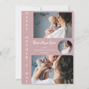 Cartão De Festividades Dia das Mães Personalizado, presente de colagem de