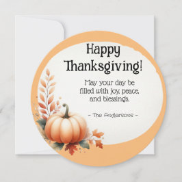 Cartão De Festividades Dia de Ação de Graças