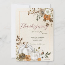 Dia de Ação de Graças Abóbora & Outono