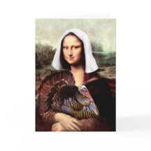 Dia de Ação de Graças Mona Lisa Peregrino com Peru