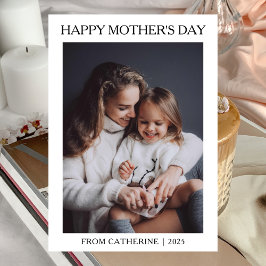 Cartão De Festividades Dia de as mães 1 minimalista moderno