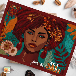 Cartão De Festividades dia de as mães de manutenção com foto e flores