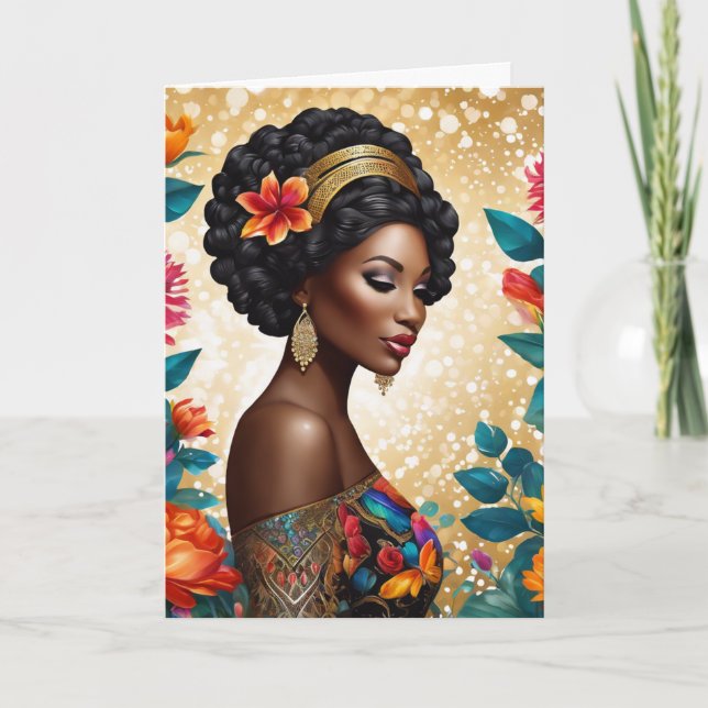 Cartão De Festividades Dia de as mães Feliz (Frente)