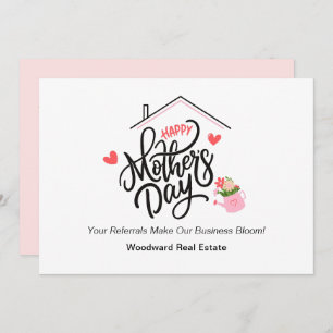 Cartão De Festividades Dia de as mães Feliz Realtor Business Bloom Swee