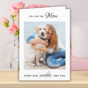 Cartão De Festividades Dia de as mães Personalizado de Cães Fotográficos