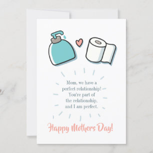 Cartão De Festividades Dia de as mães Personalizado Engraçado