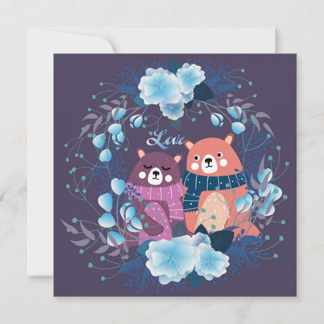 Cartão De Festividades Dia de os namorados (Frente)