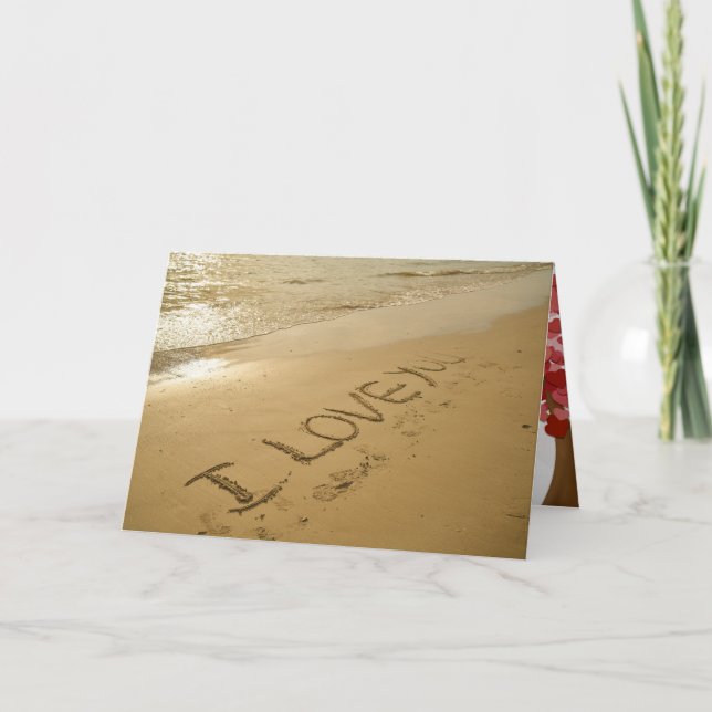 Cartão De Festividades Dia de os namorados Amor Destino Romântico (Frente)