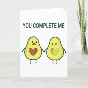 Cartão De Festividades Dia de os namorados Avocado Você Me Completa