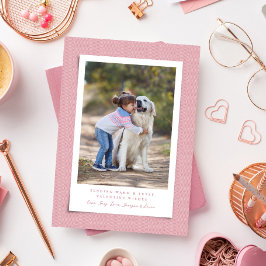 Cartão De Festividades Dia de os namorados bonito, foto quente, felpudo d