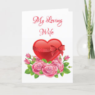 Cartão De Festividades Dia de os namorados Card-My Loving Wife