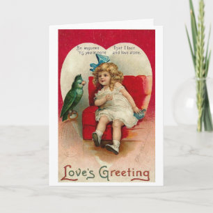 Cartão De Festividades Dia de os namorados Card-Vintage