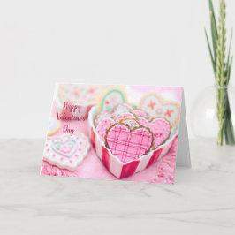 Cartão De Festividades Dia de os namorados - Cookies Cardíacos - Personal