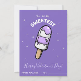 Cartão De Festividades Dia de os namorados De Classe De Gelados De Gelado