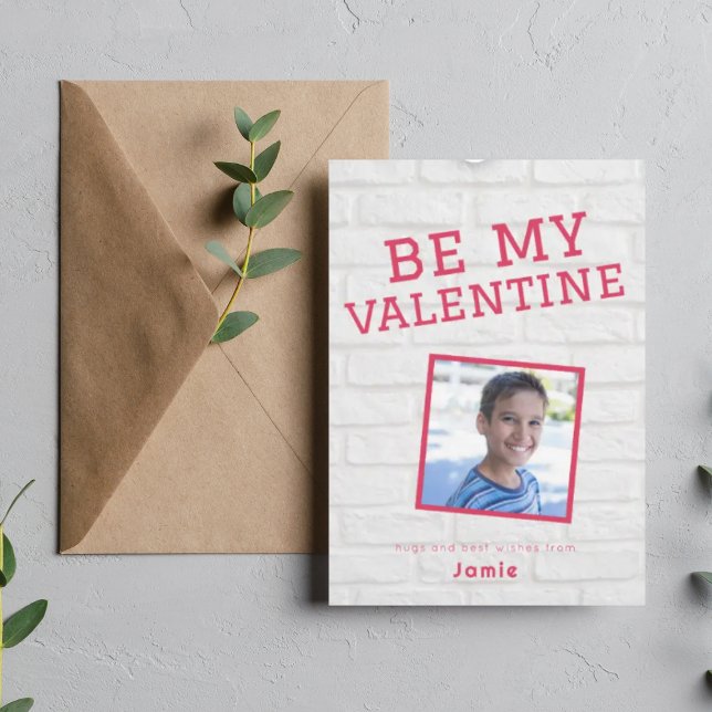 Cartão De Festividades dia de os namorados de fotos divertidas da escola (Criador carregado)