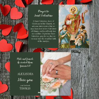 Cartão De Festividades Dia de os namorados de marido católico