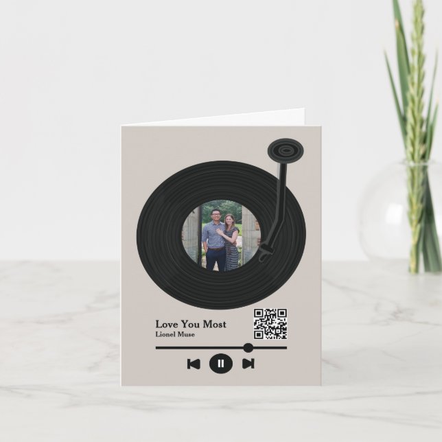 Cartão De Festividades Dia de os namorados de Música da Primeira Dança (Frente)