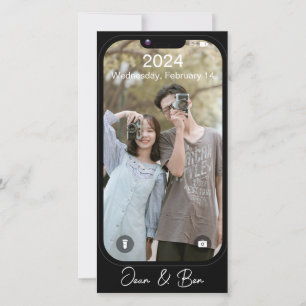 Cartão De Festividades Dia de os namorados de Namorada de Fotografia de T