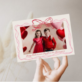 Cartão De Festividades Dia de os namorados de quadros de Arco vermelho e 