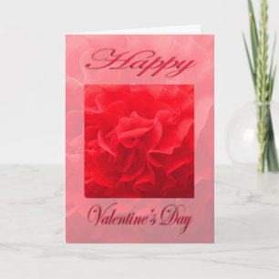 Cartão De Festividades Dia de os namorados Dianthus Red Flower