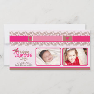 Cartão De Festividades Dia de os namorados Doce Personalizado Dois Cartõe