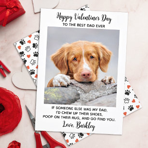 Cartão De Festividades Dia de os namorados engraçado PAI DOG Personalize 