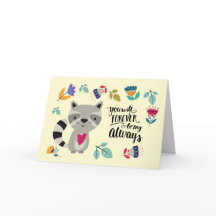 Dia de os namorados Funny Raccoon