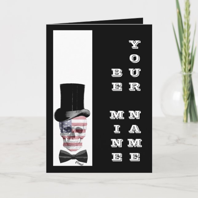 Cartão De Festividades Dia de os namorados-galo-gótico (Frente)