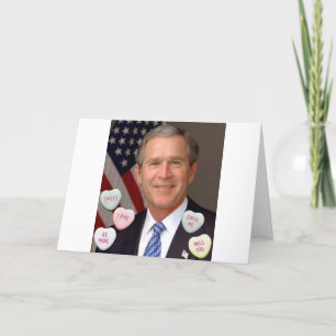 Cartão De Festividades Dia de os namorados George Bush