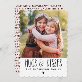 Cartão De Festividades Dia de os namorados Hugs Kisses Foto