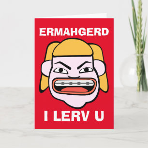 Cartão De Festividades Dia de os namorados Lerv U