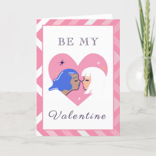 Cartão De Festividades Dia de os namorados LGBTQ Casal Lésbica moderna